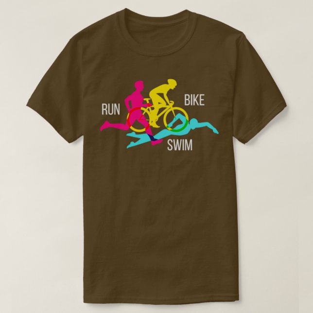Simma Bike Springa Triathlon Sports Idrottsman Mar T Shirt (Design framsida)