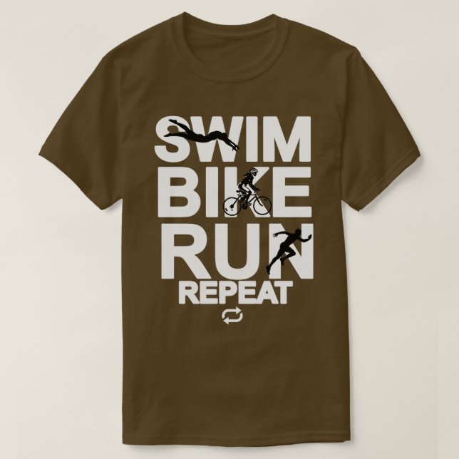 Simma Bike Springa Triathlon Triathlete Idrottsman T Shirt (Design framsida)