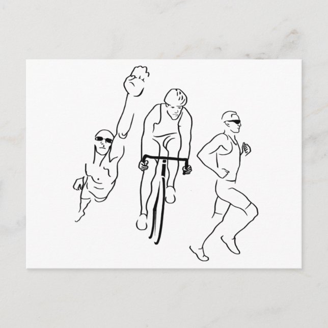 Simma Bike Springa Triathlon Vykort (Framsida)