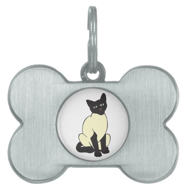 Simma Cat Pet Cute Destiny Animals Namnbricka Husdjur (Framsidan)