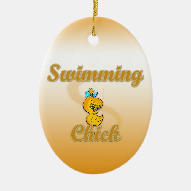 Simma Chick Julgransprydnad Keramik (Framsidan)