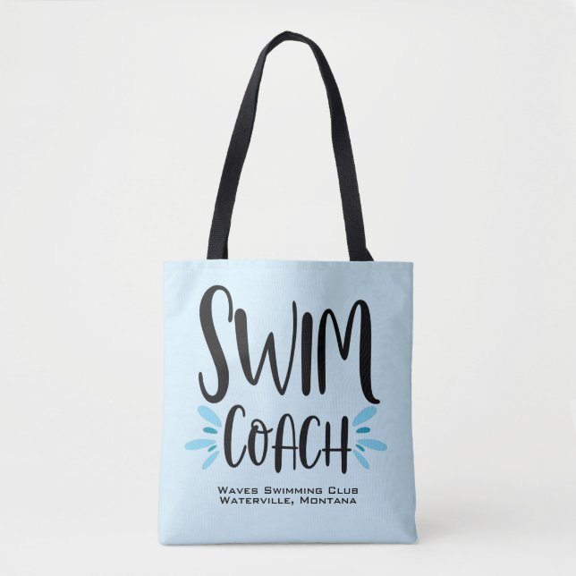 Simma Coach Cute Swimming Tote Bag Tygkasse (Framsida)
