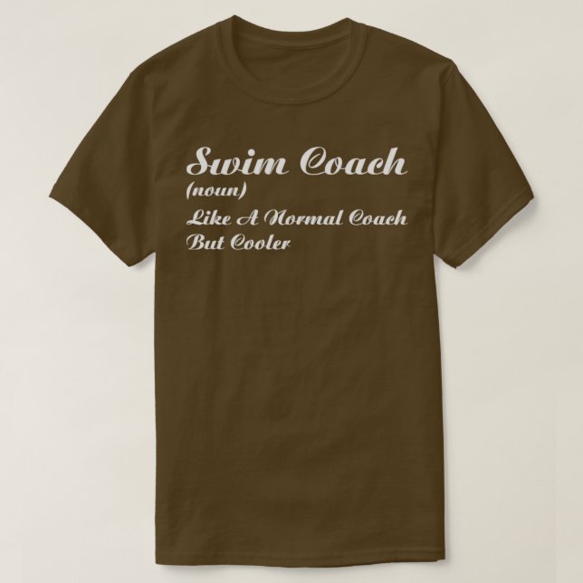 Simma Coach Funny Definition Trainer T Shirt (Design framsida)