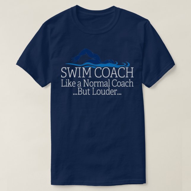 Simma Coach Swimming Teacher Gift Shirt Gift Tee (Design framsida)