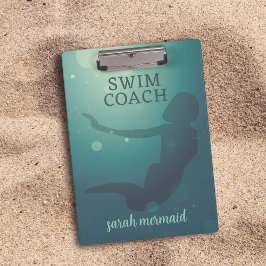 Simma Coach Teal Modern Sjöjungfru Clipboard
