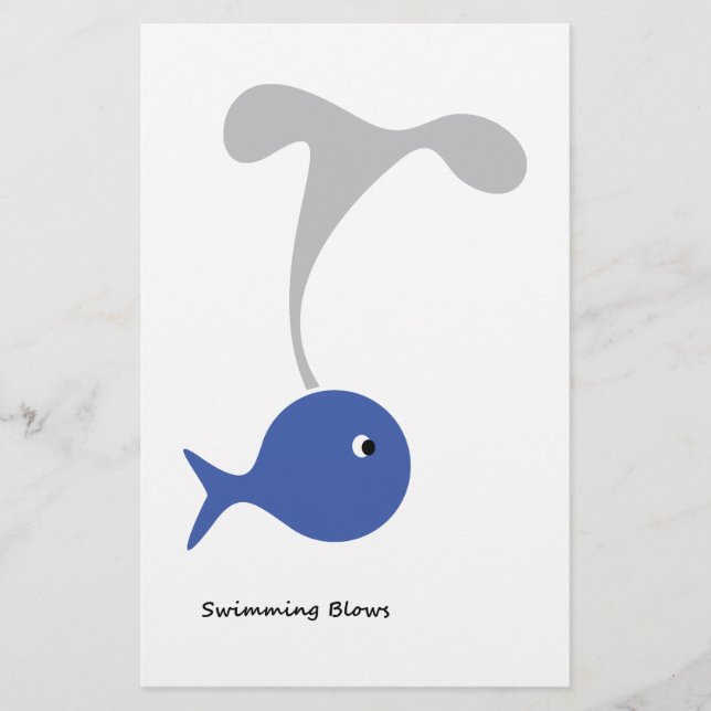 Simma coola och unik design brevpapper (Framsida)