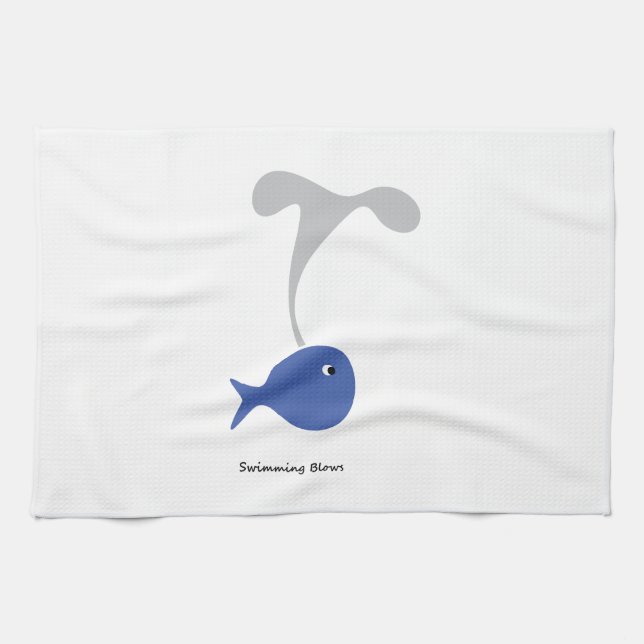 Simma coola och unik design kökshandduk (Horisontell)