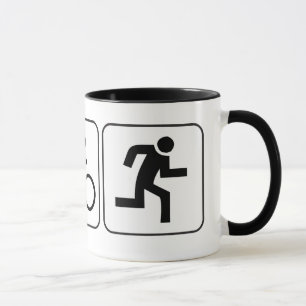 Simma cykel, springa - Triathlon Mugg