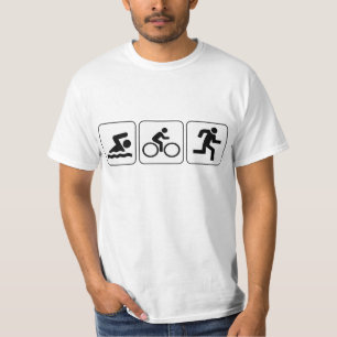 Simma cykel, springa - Triathlon T-shirt