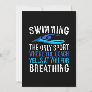 Simma endast sport där coachschwimmer ger julkort