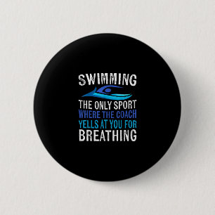 Simma endast sport där coachschwimmer ger knapp
