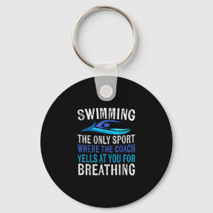Simma endast sport där coachschwimmer ger nyckelring