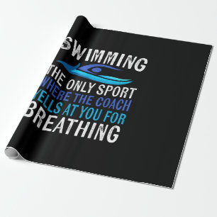 Simma endast sport där coachschwimmer ger presentpapper