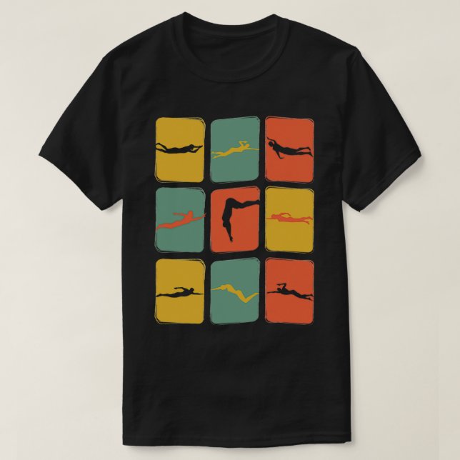 Simma Flyt Retro-Vintage T Shirt (Design framsida)