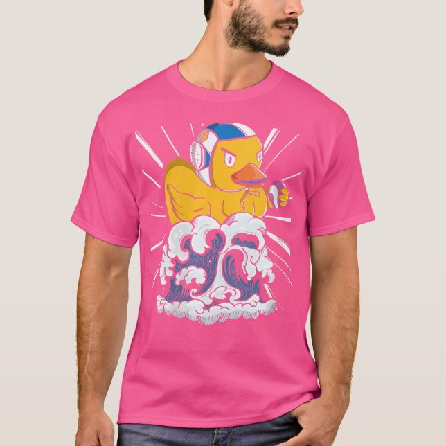 Simma för att simma Anka Vatten Polo Player T Shirt (Framsida)