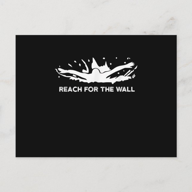 Simma för  av konstsimning av simmare inbjudan vykort (Framsida)