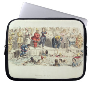 Simma för damer, 1844 (lithoen) laptop fodral