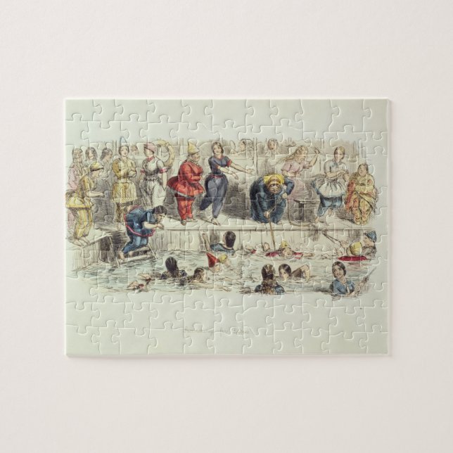 Simma för damer, 1844 (lithoen) pussel (Horisontell)