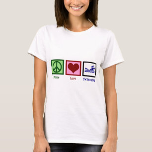 Simma för fredkärlek tee shirt