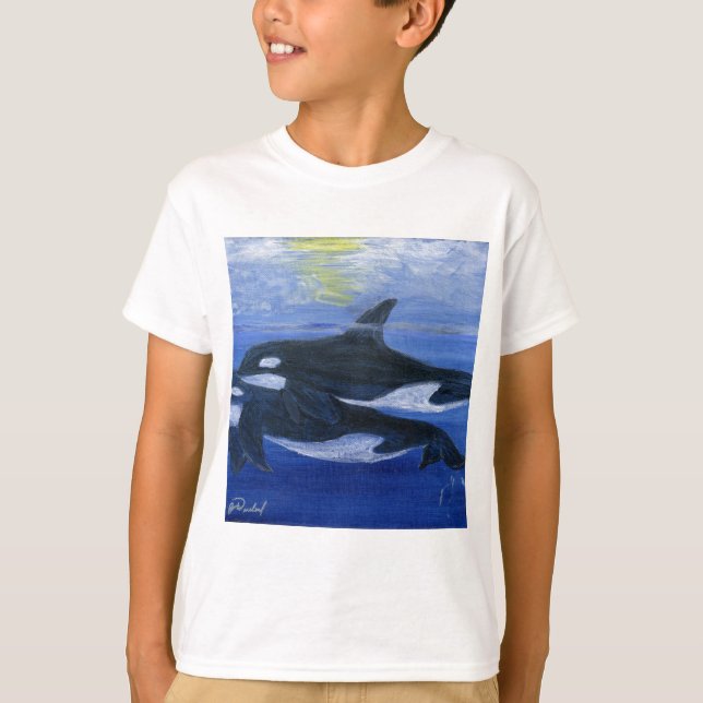 Simma för Orcas T Shirt (Framsida)