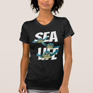 Simma för tre babyhavssköldpaddor t shirt