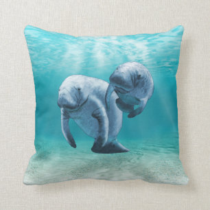 Simma för två Manatees Kudde