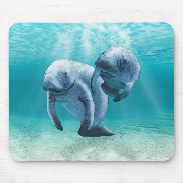 Simma för två Manatees Musmatta (Framsidan)