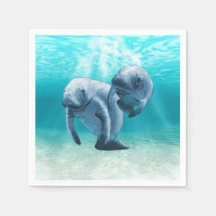 Simma för två Manatees Pappersservett