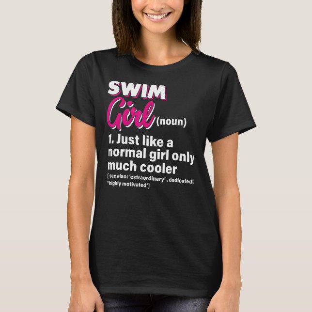 Simma Girl, precis som en vanlig flicka... T Shirt (Framsida)