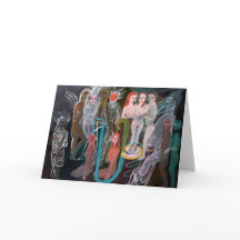 Simma i kortet för hälsning för andevärld