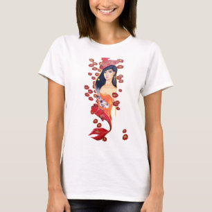 Simma i röd T-skjorta T Shirt