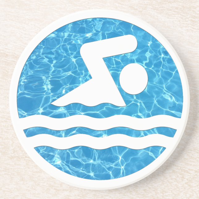 Simma Icon Bassäng Vatten Underlägg för Swimmer el (Framsidan)