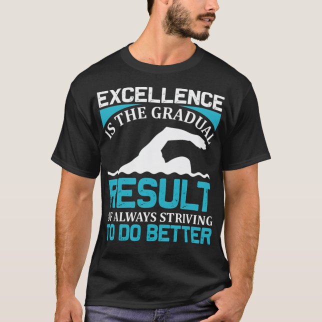 Simma idrottsman lustig gym t shirt (Framsida)