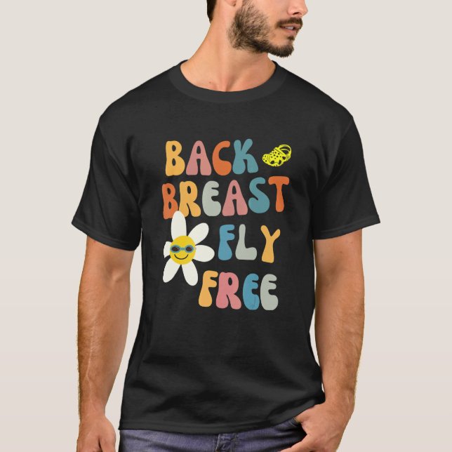 Simma IM Freestyle Butterfly Backstroke Swimmer T Shirt (Framsida)