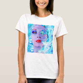 Simma in i blått t-shirt