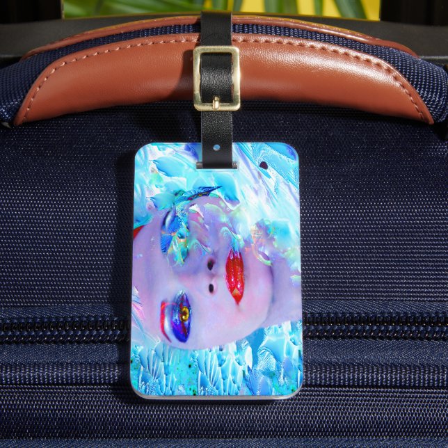 Simma in i Blue Luggage Tag Bagagebricka (Framsida Insitu 2)