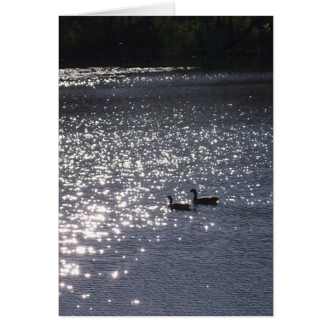 Simma in i det ljust hälsningskort (Framsidan)