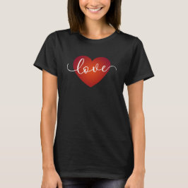 Simma Kärlek Calligraphy Valentine | T-Shirt