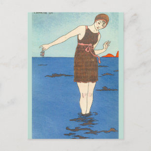 Simma Kostym av George Barbier Vykort