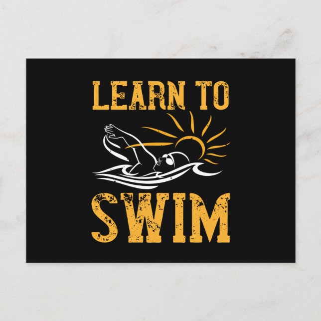 Simma - Lär dig till simman Vykort (Framsida)