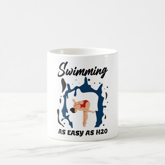 Simma lika enkelt som H2O - Lustigt Simma Kaffemugg (Center)