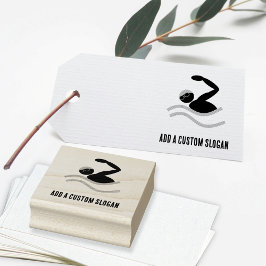 Simma Logotyp - Anpassningsbar Text för Vatten spo Stämpel