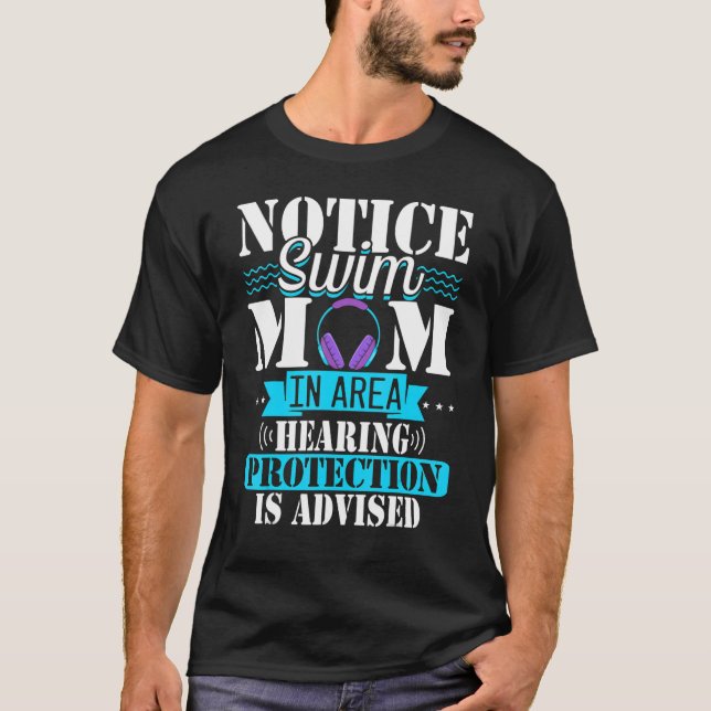 Simma Mamma Hearing Protection, rekommenderad simn T Shirt (Framsida)