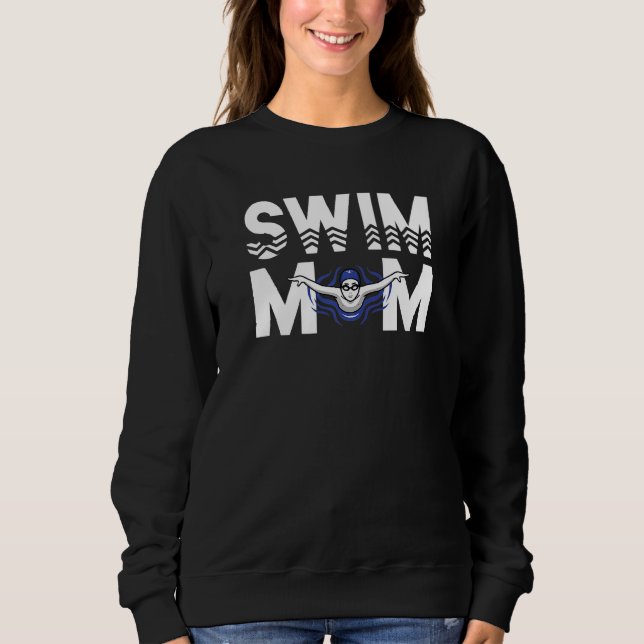 Simma Mamma Swimmers Mammor T Shirt (Framsida)
