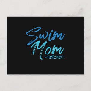 Simma Mamma Swimming Funny Cute Gift Meddelande Vykort