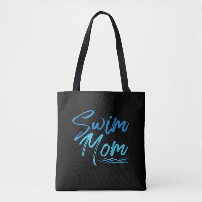 Simma Mamma Swimming Funny Cute Gift Tygkasse (Framsida)