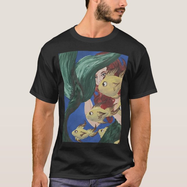 Simma med fiskarna t shirt (Framsida)