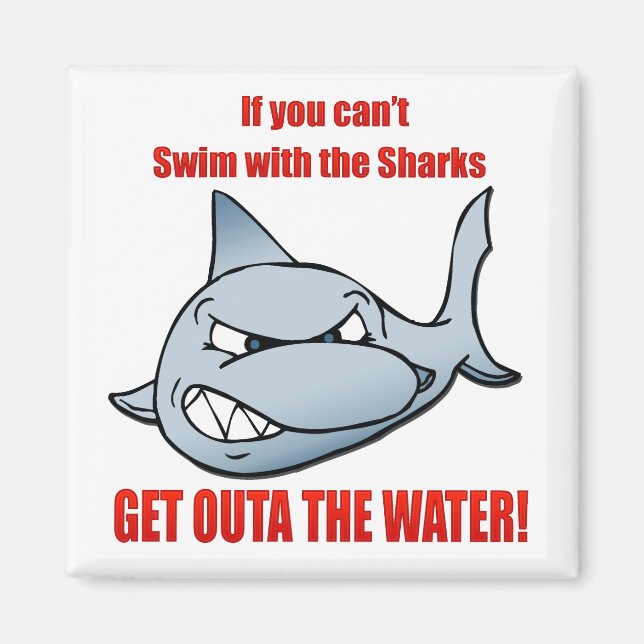 Simma med Sharks Magnet (Framsidan)