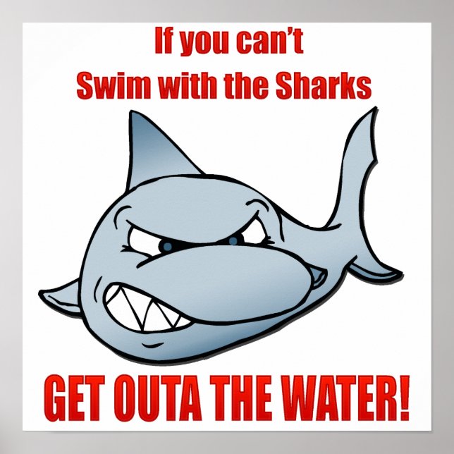 Simma med Sharks Poster (Framsidan)