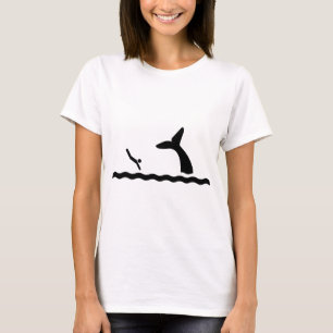 Simma med valen t shirt